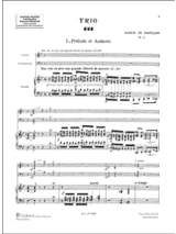 Trio op. 4 - Parties - Alexis de Castillon - Partition - Trios